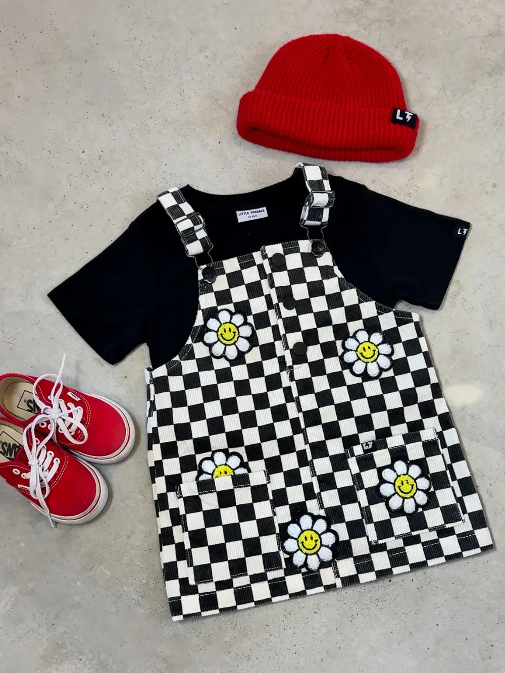 Happy Daze Overall Dress