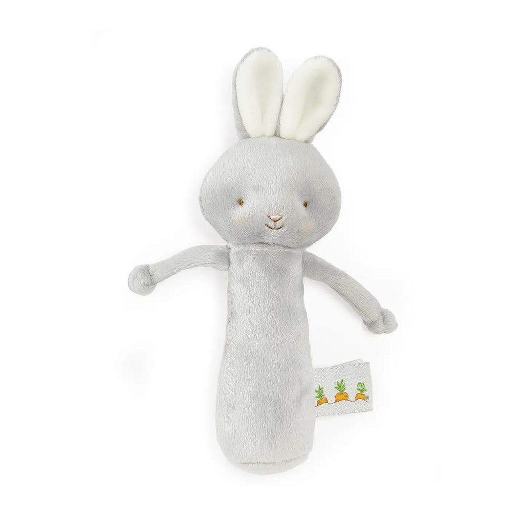 Friendly Chime Bunny Rattle in Gray
