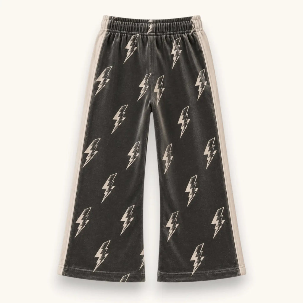 Bolt Velvet Wide Leg Pants