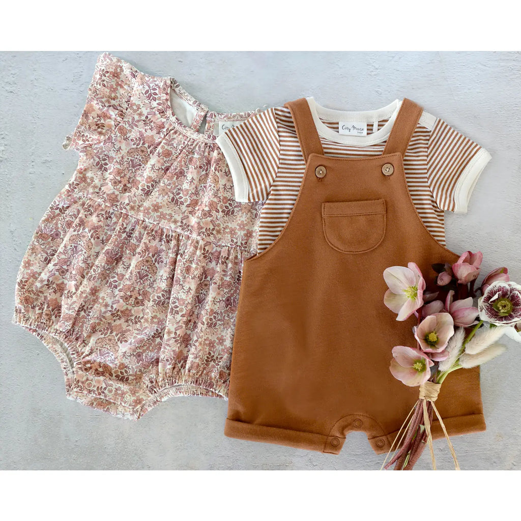 Toffee Time Knit Overalls