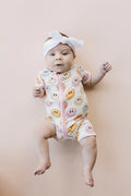 Pink Smiley Bamboo Shortie