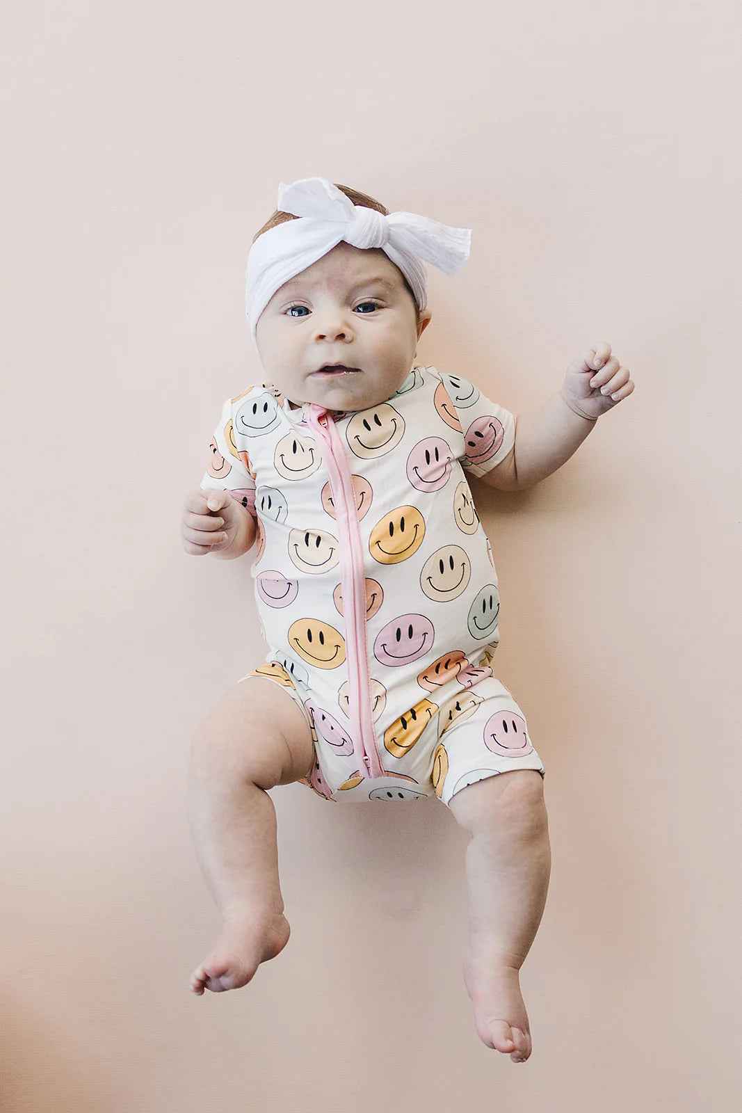 Pink Smiley Bamboo Shortie
