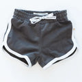 Track Shorts in Charcoal