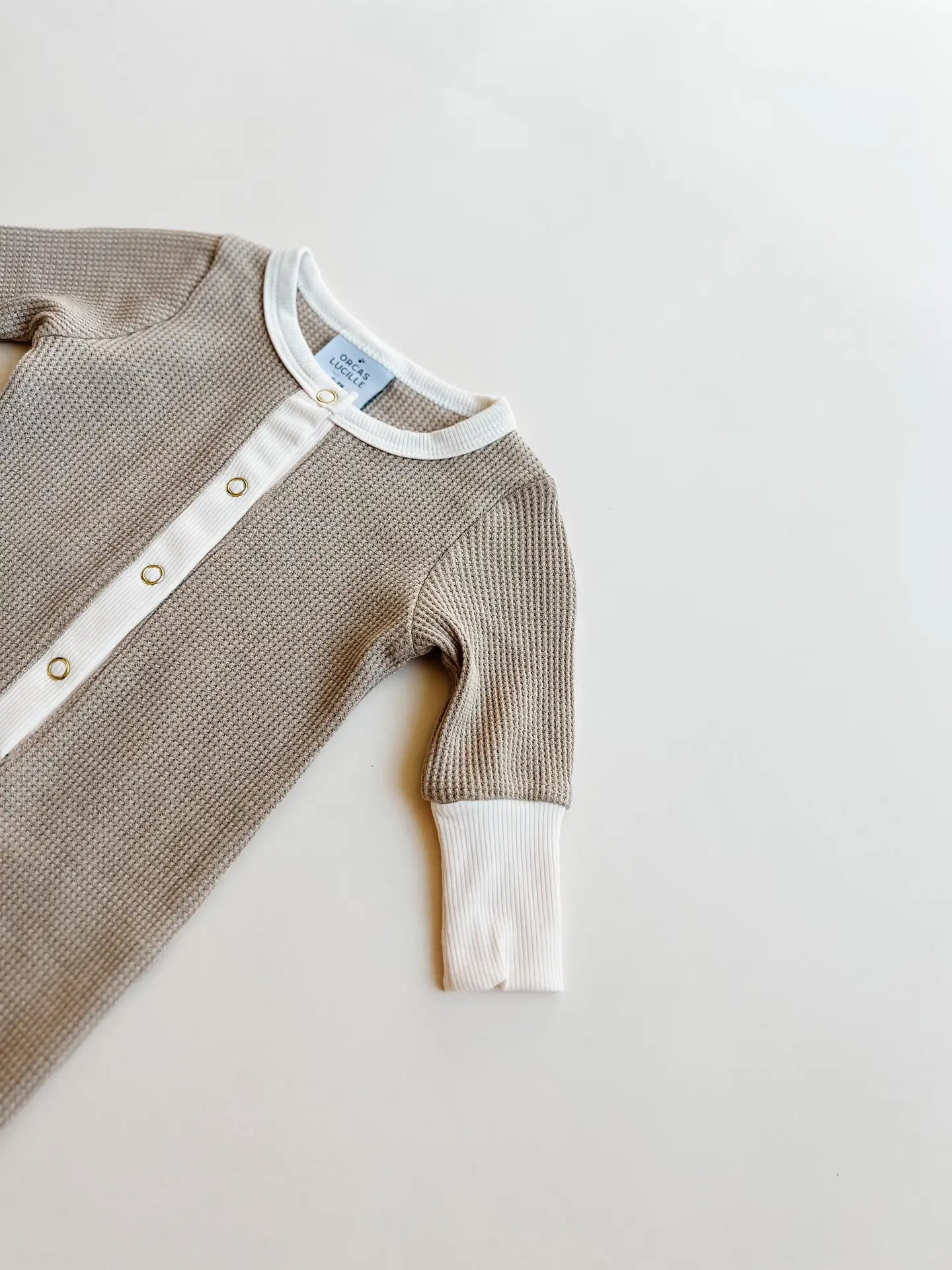 Oatmilk Henley Waffle Sleeper