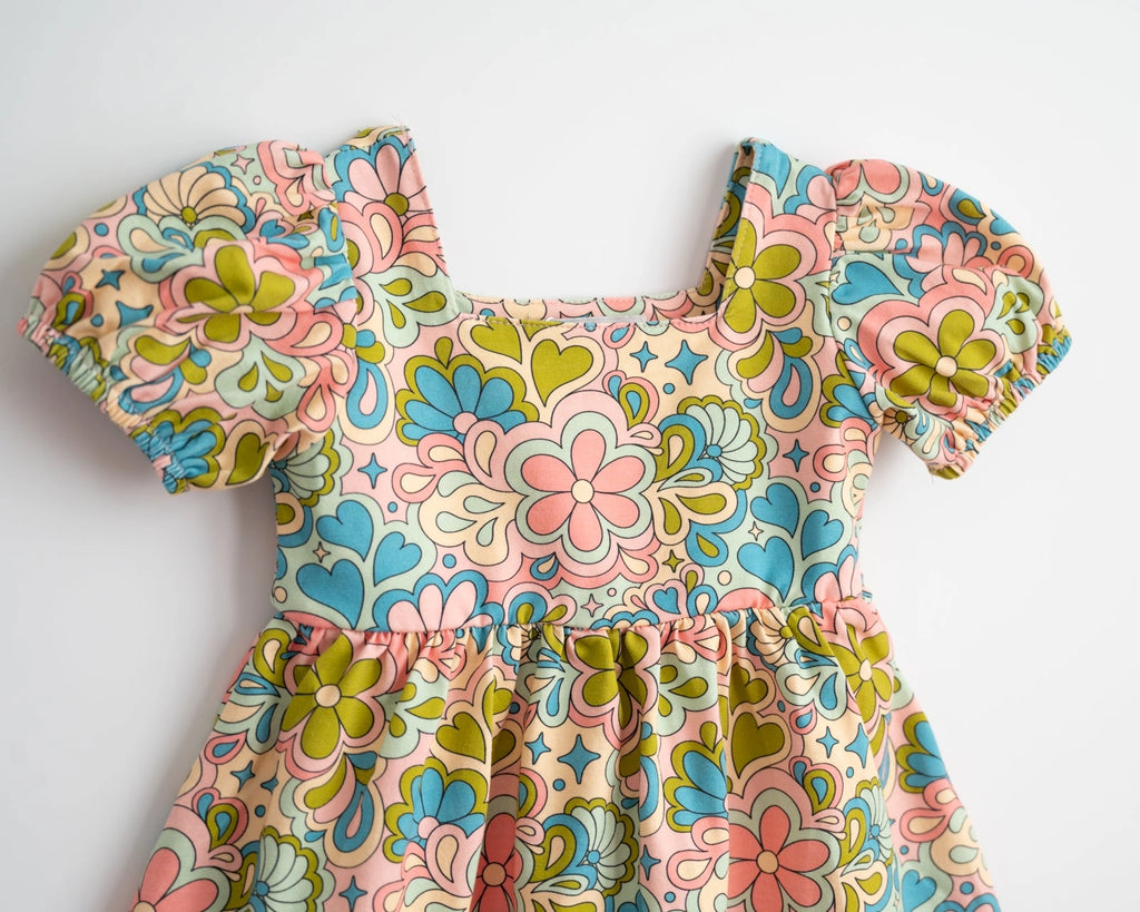 Happy Day Puff Sleeve Dress