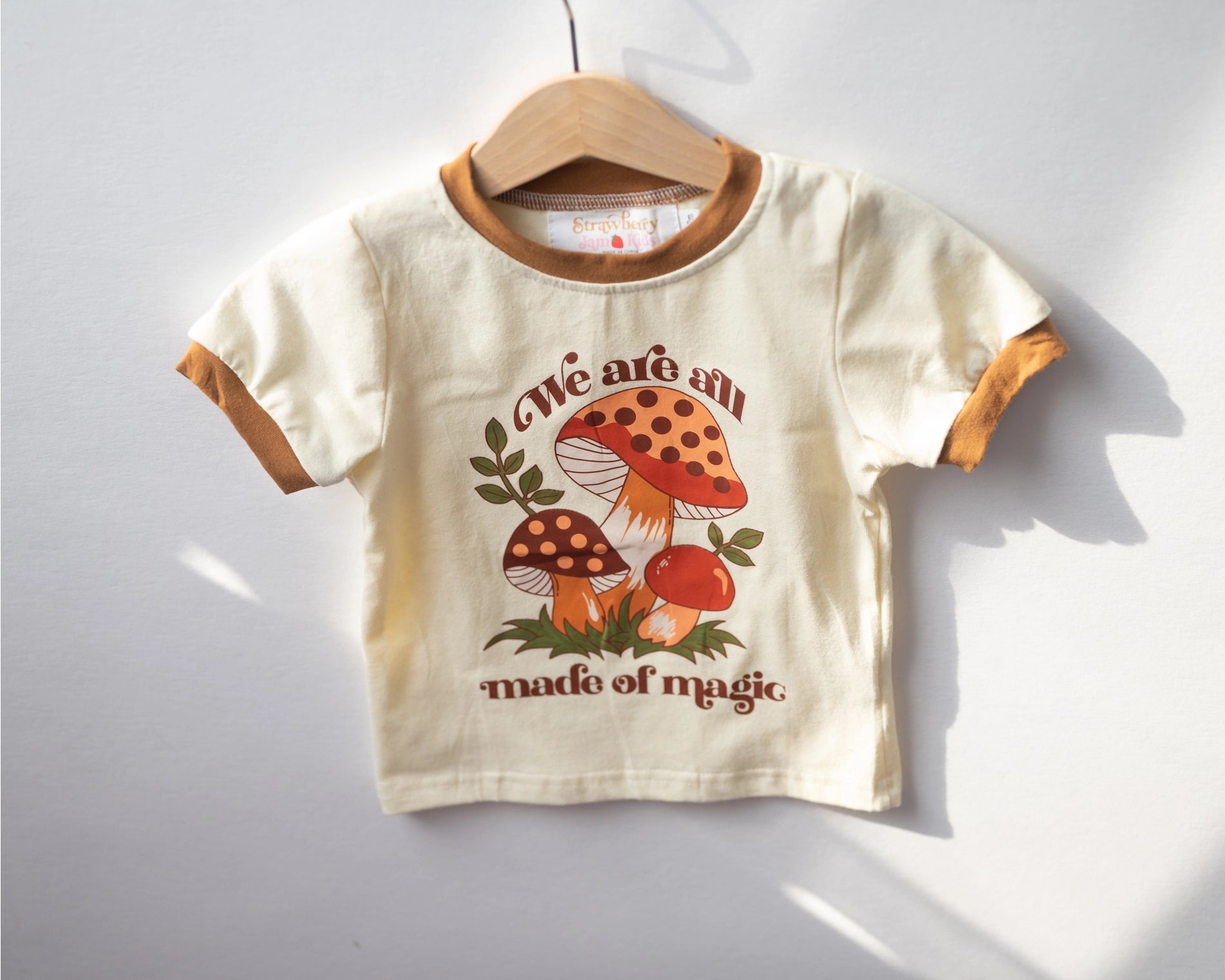 Vintage Mushroom Ringer Tee