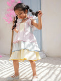 Dreamy Rainbow Ruffle Dress