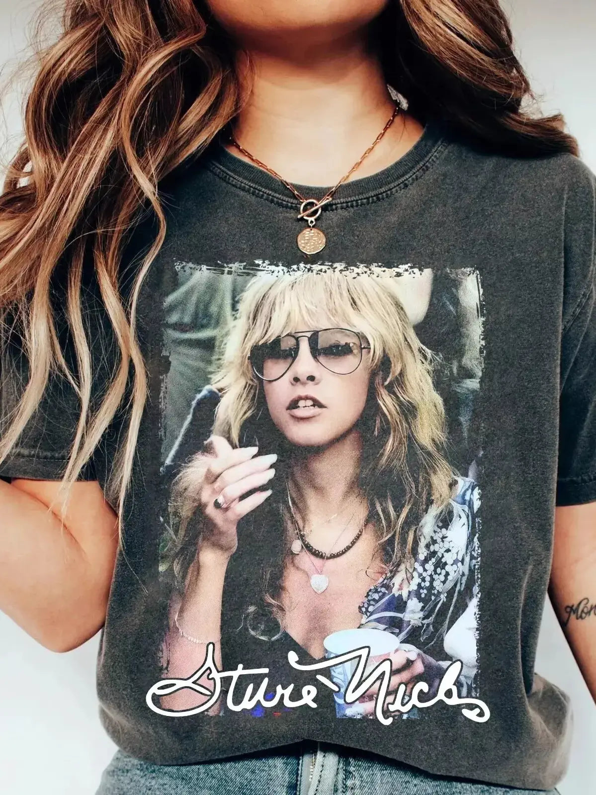 Gold Dust Woman Premium Cotton Tee