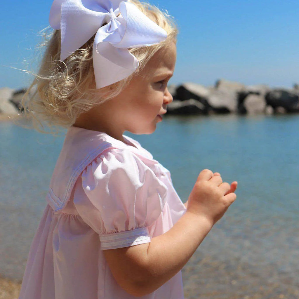 Anchors Away Heirloom Dress in Pink