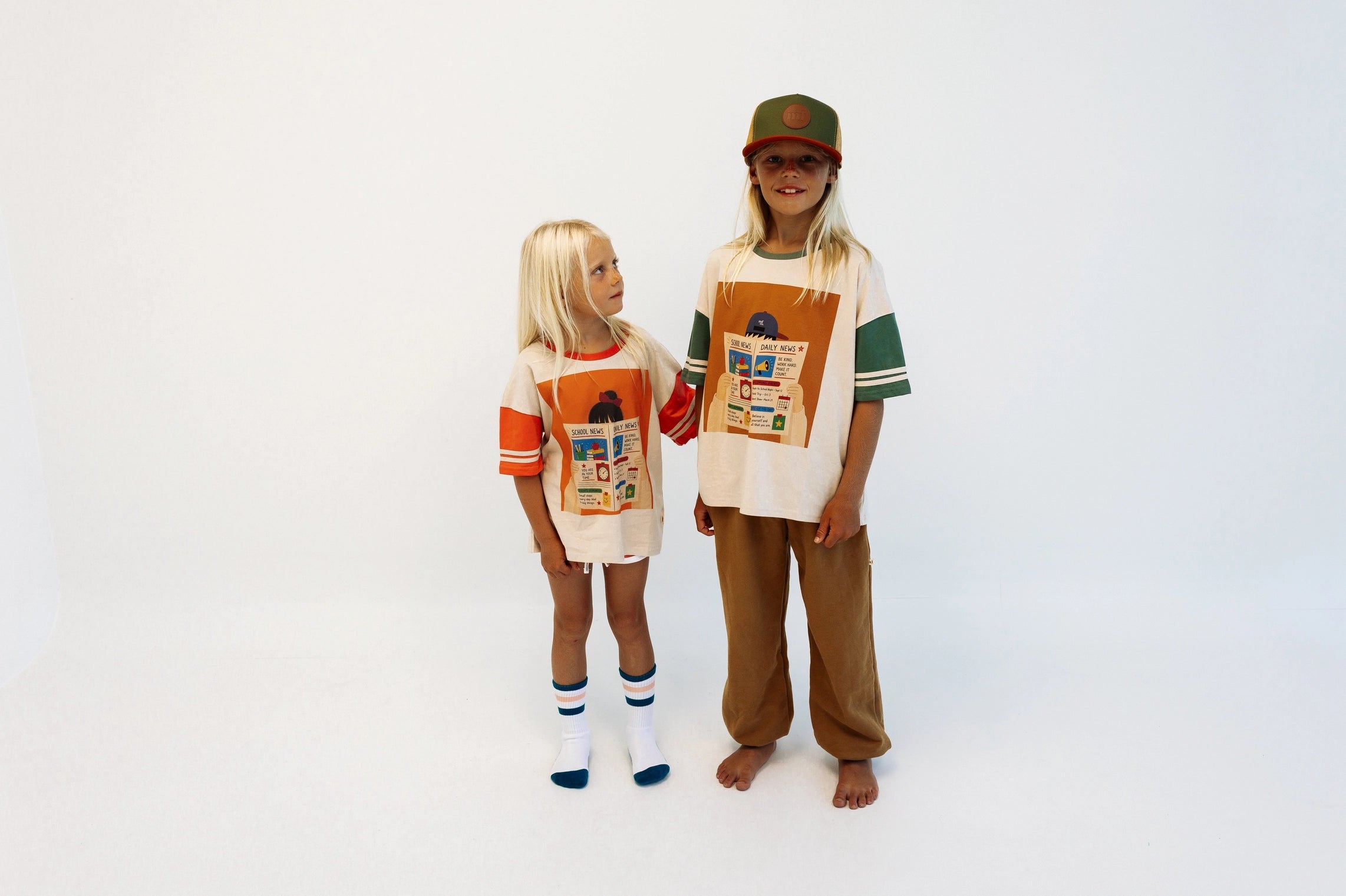 School Tribune Oversized Kids Tee