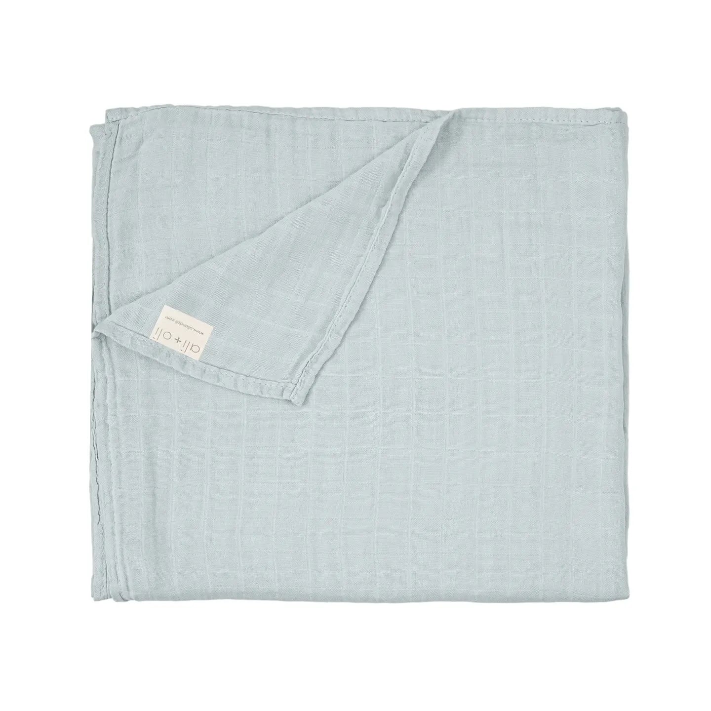 Blue Bamboo Organic Muslin Swaddle Blanket