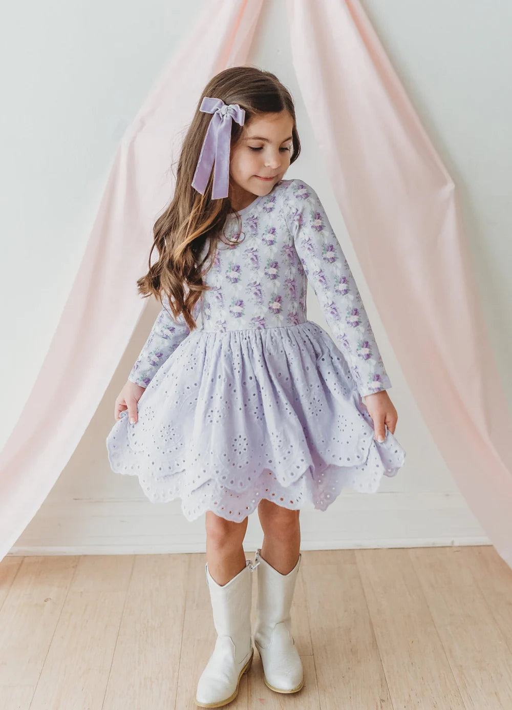 Sweetheart Lilac Dress and Bloomer