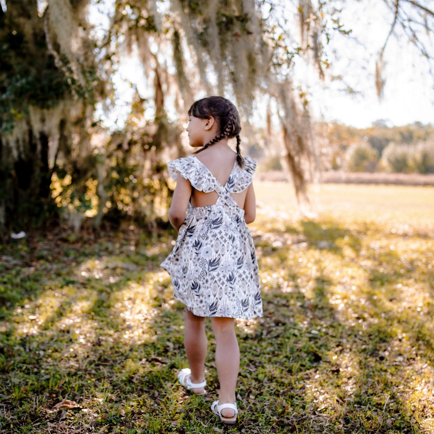 Boho Garden Linen Dress