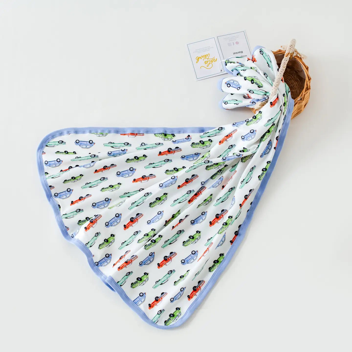 Vintage Road Trip Organic Cotton Blanket