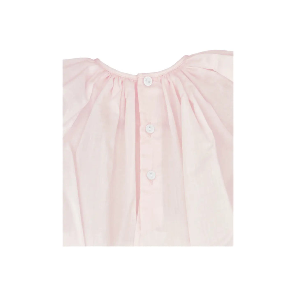 Pink Hand Embroidered Heirloom Bubble