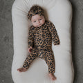 Leopard Bamboo Zip Pajamas