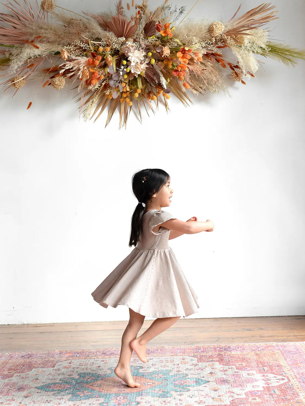 Toffee Time Ruffle Twirl Dress