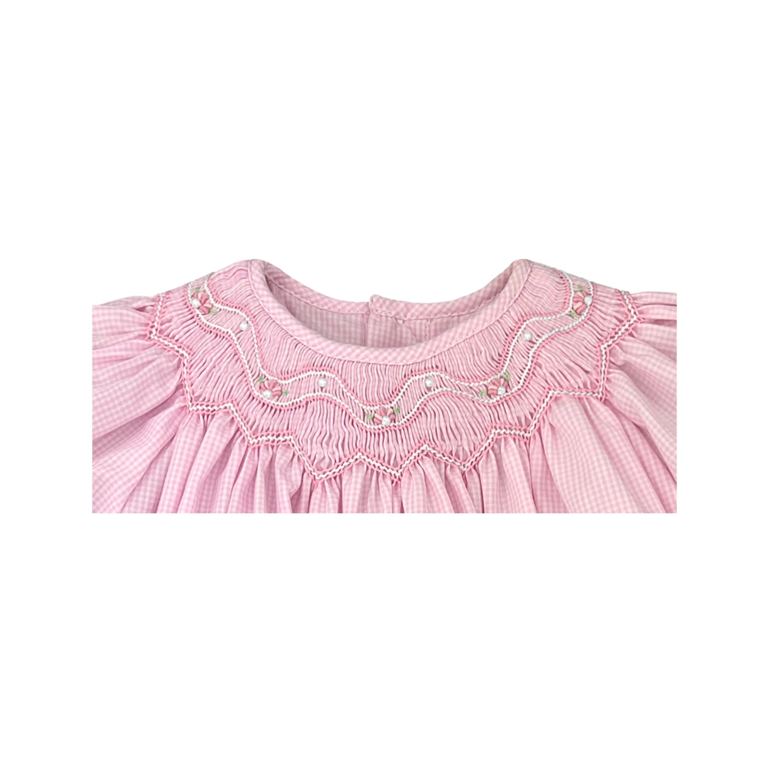 Pink Bishop Smocked Heirloom Dress