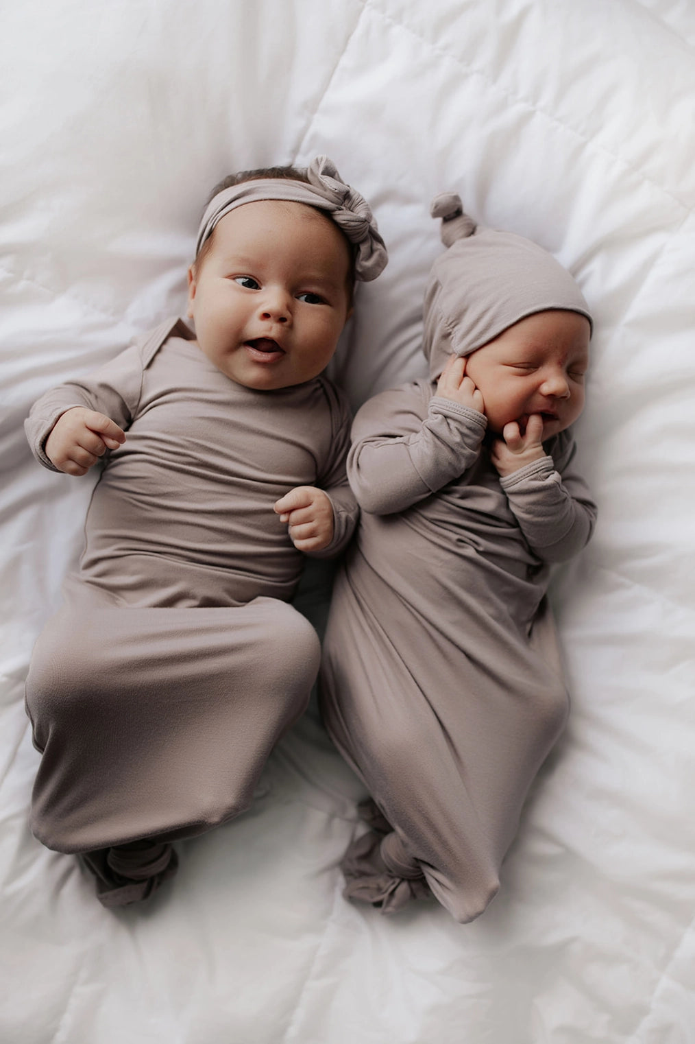 Taupe Mist Knotted Gown