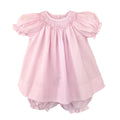 Pink Bishop Smocked Heirloom Dress