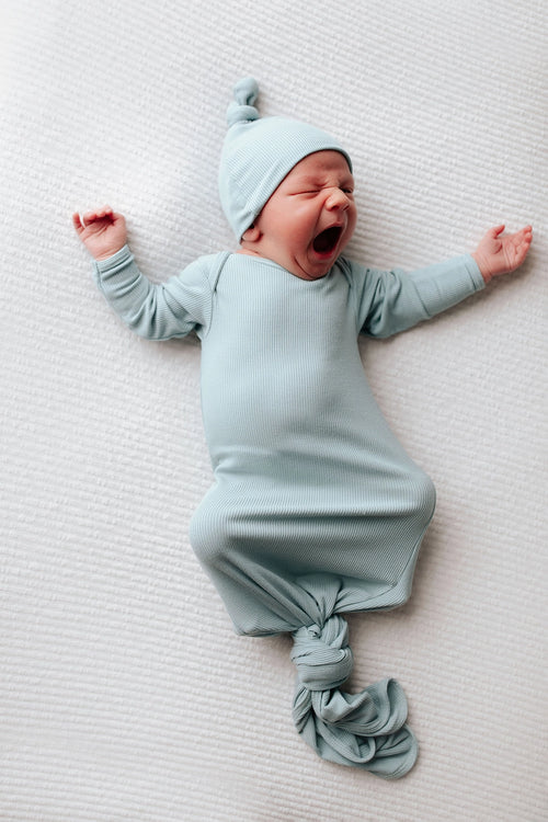 Baby Bluebird Knotted Gown