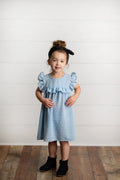 Blue Skies Swiss Dot Dress