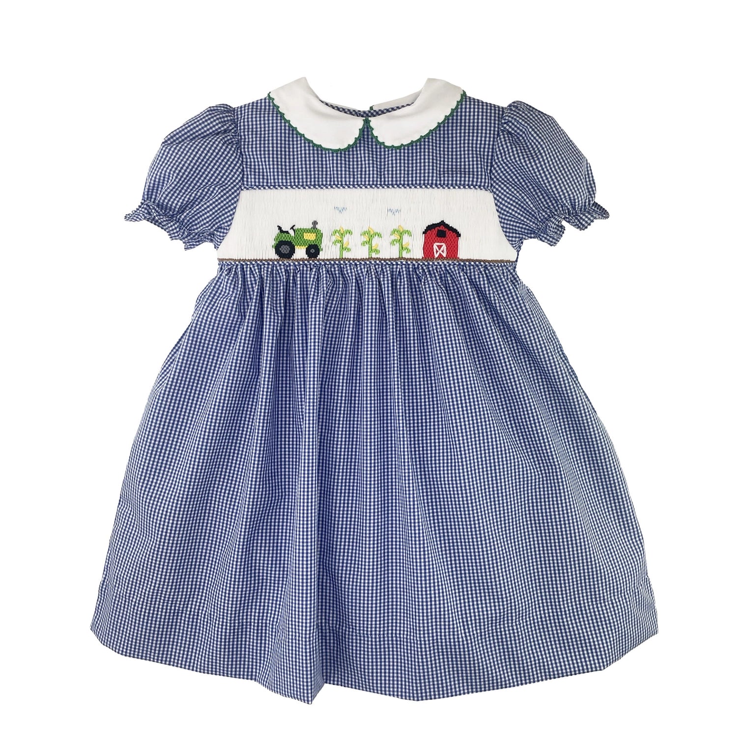 Down On The Farm Hand Smocked Dress
