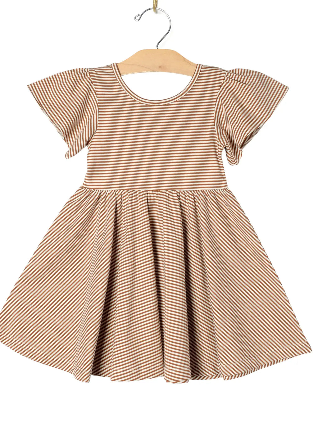 Toffee Time Ruffle Twirl Dress