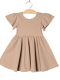 Toffee Time Ruffle Twirl Dress