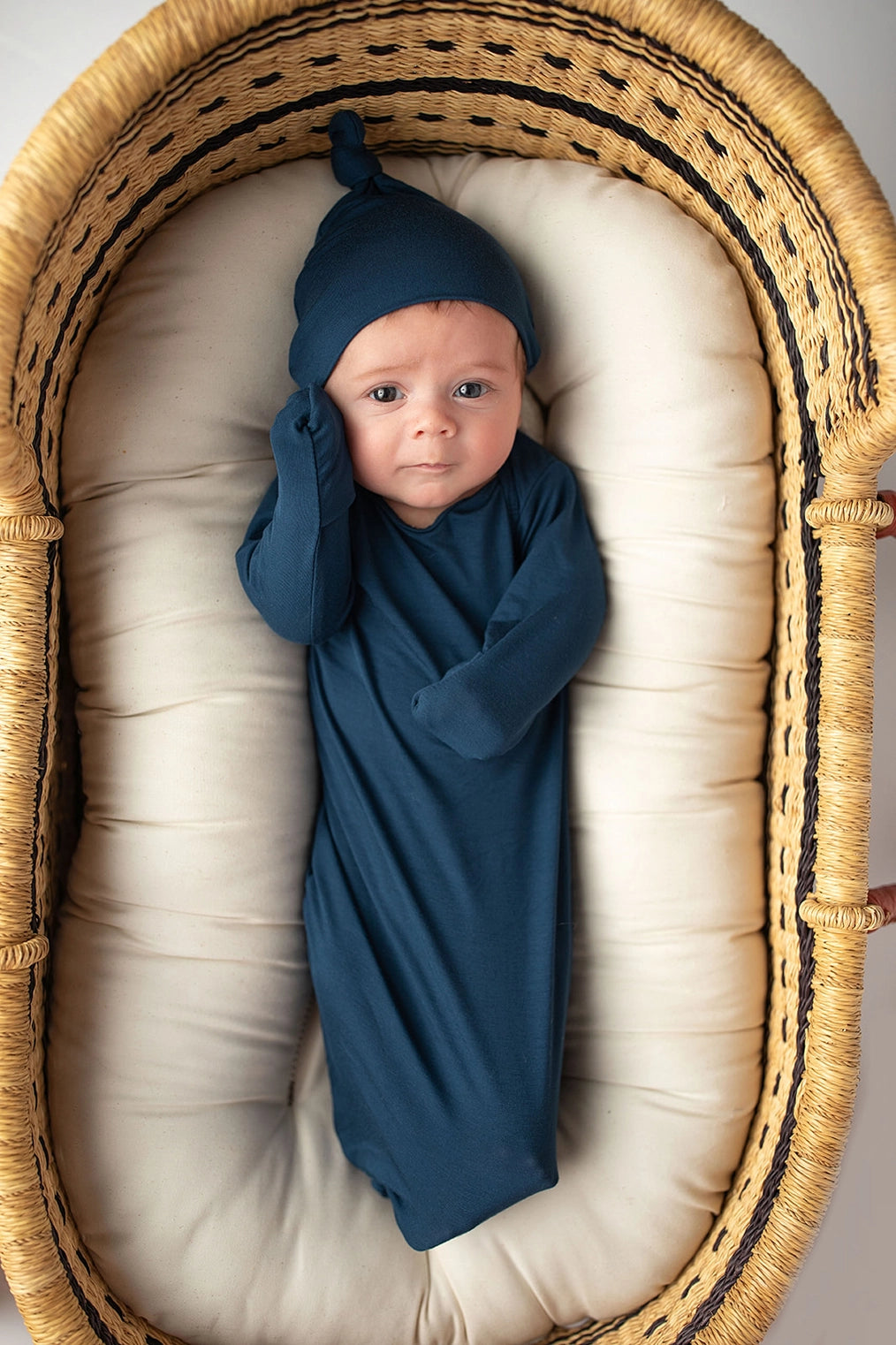 Navy Knotted Gown