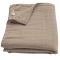 Taupe Bamboo Organic Muslin Swaddle Blanket