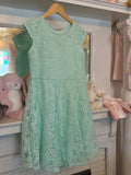 Minty Floral Skater Dress