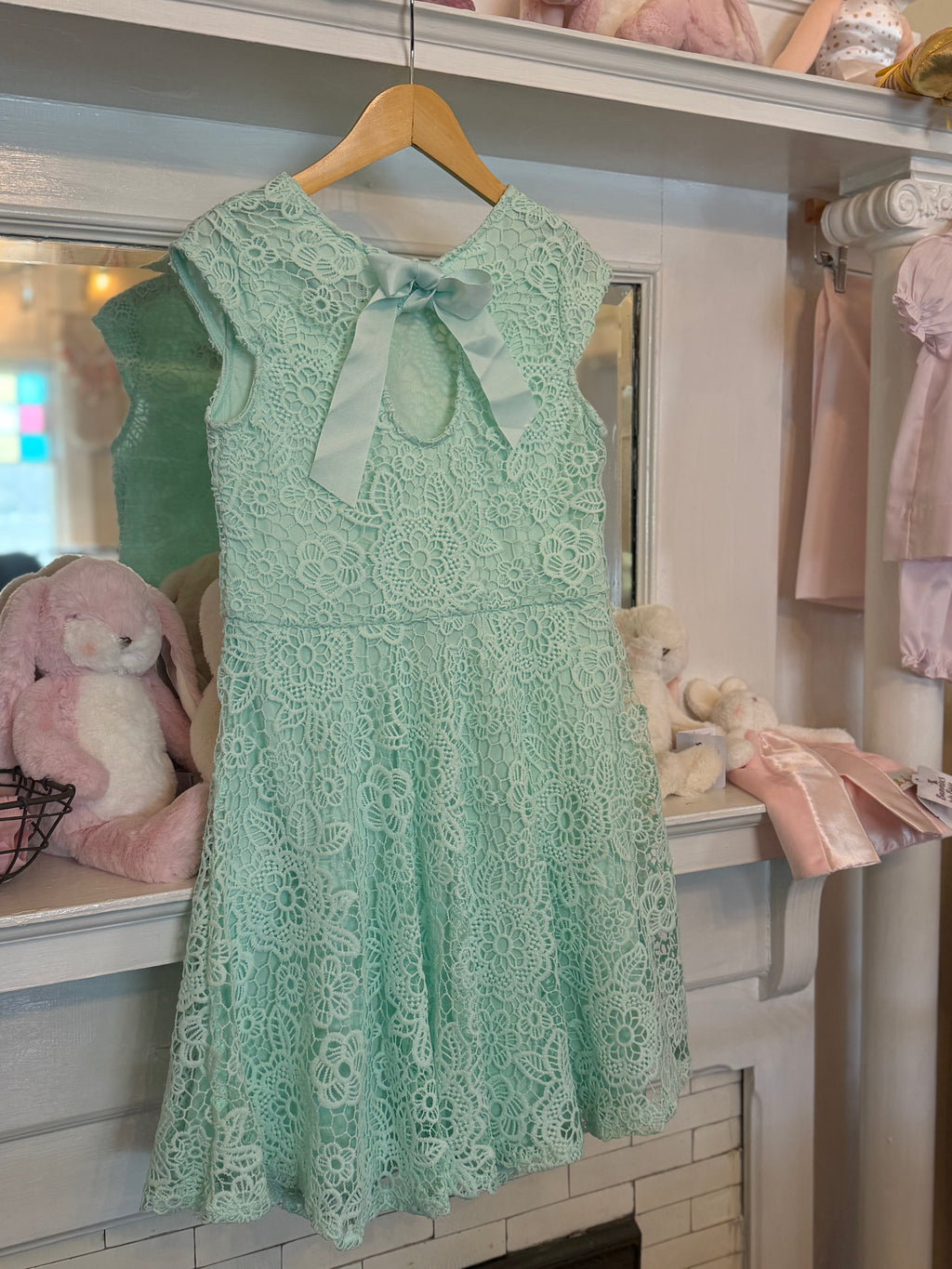 Minty Floral Skater Dress