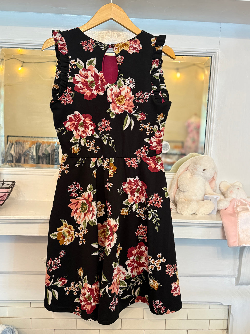Moody Floral Skater Dress