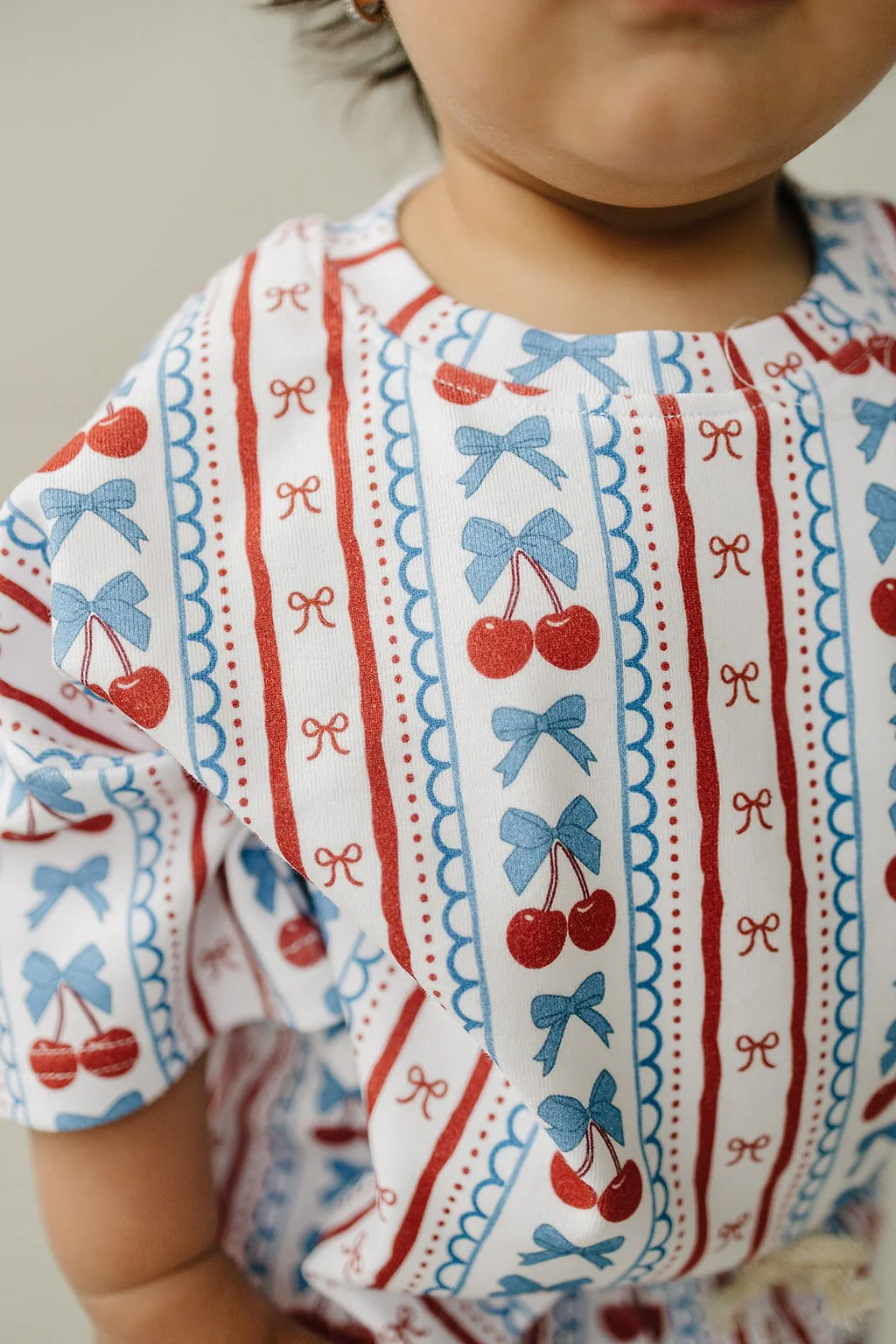 Cherries and Stripes Short Set