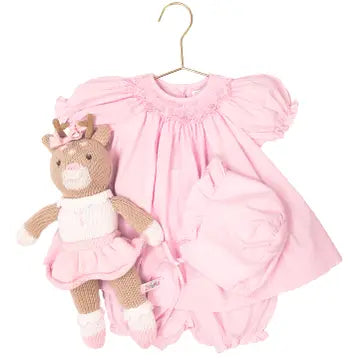 Pink Bishop Smocked Heirloom Dress