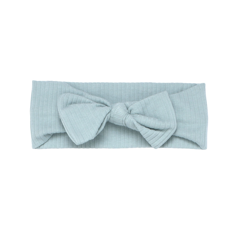 Robins Egg Ribbed Bow