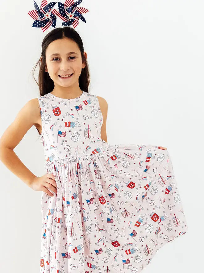 Born In the USA Twirl Dress