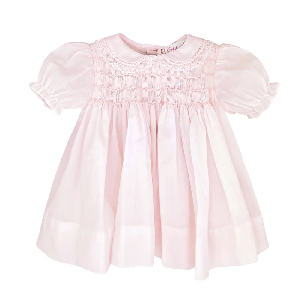 Pink Smocked Heirloom Dress