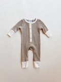 Oatmilk Henley Waffle Sleeper