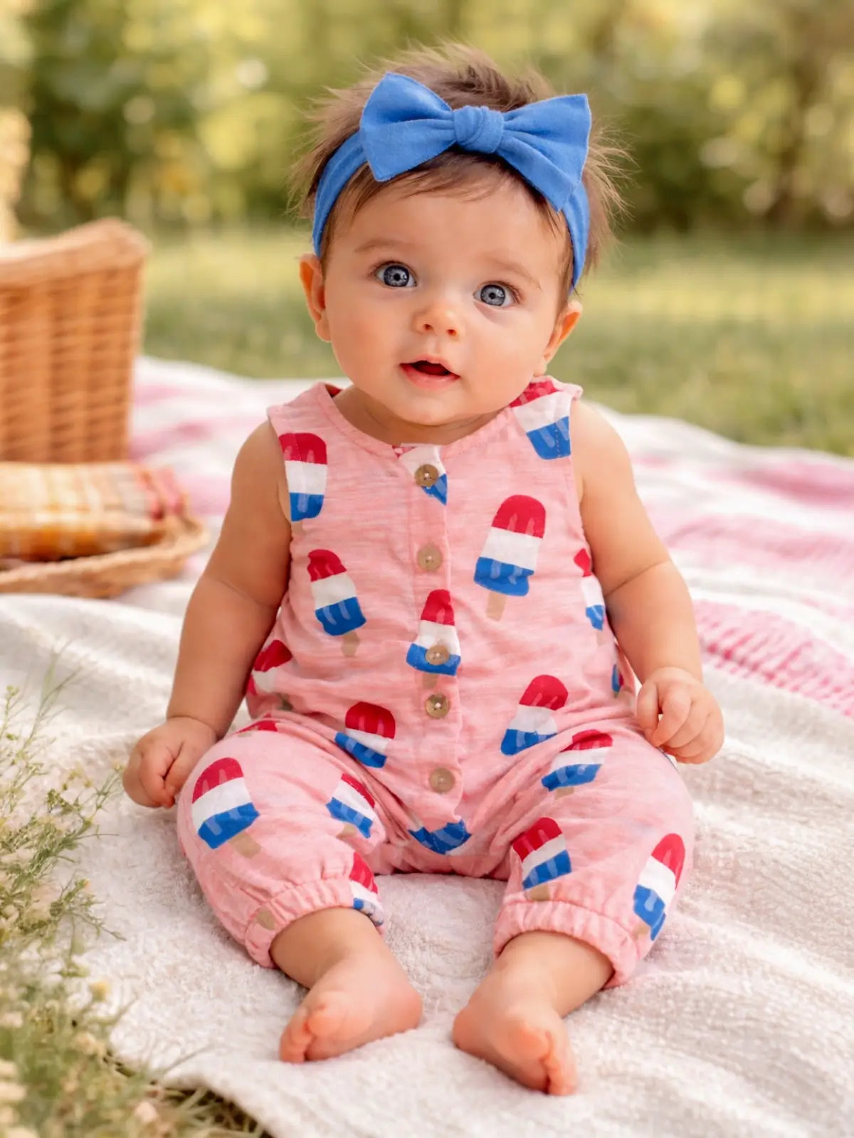 Red White And Cute Romper