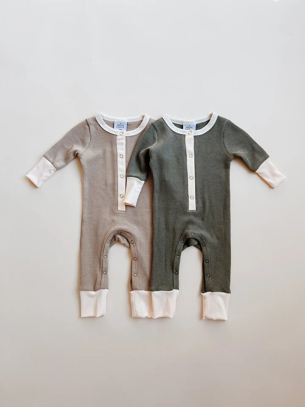 Oatmilk Henley Waffle Sleeper