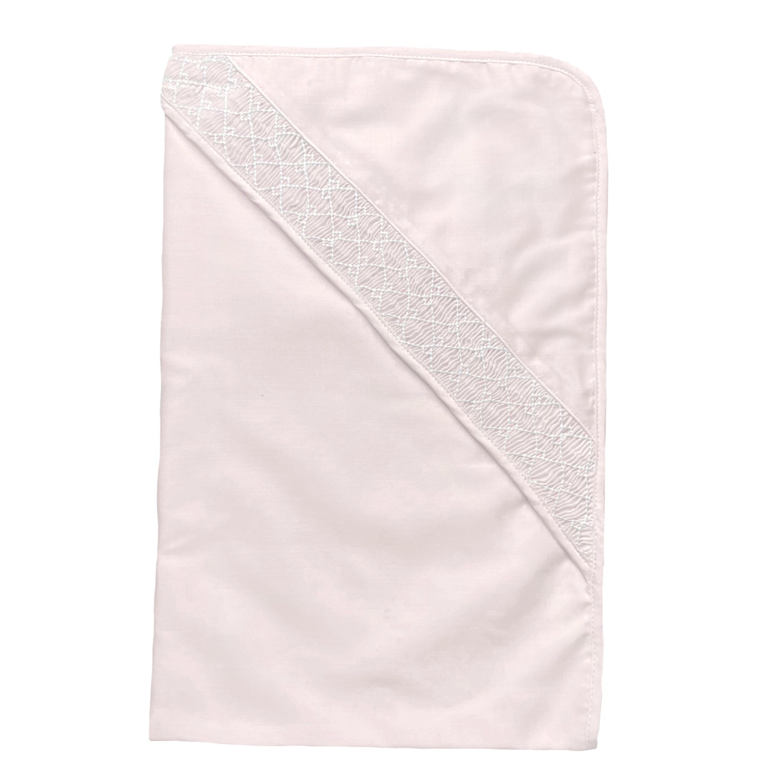 Pink Smocked Heirloom Blanket