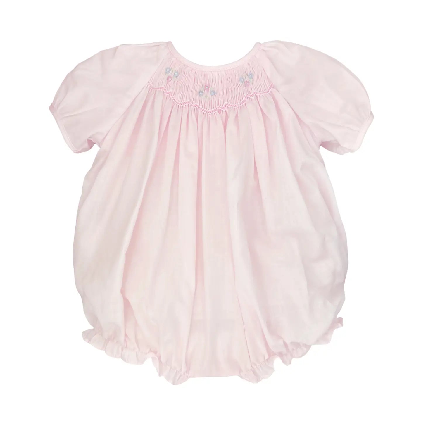 Pink Hand Embroidered Heirloom Bubble