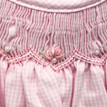 Pink Bishop Smocked Heirloom Dress