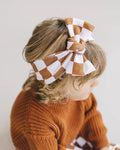 Copper Babe Checkered Headband