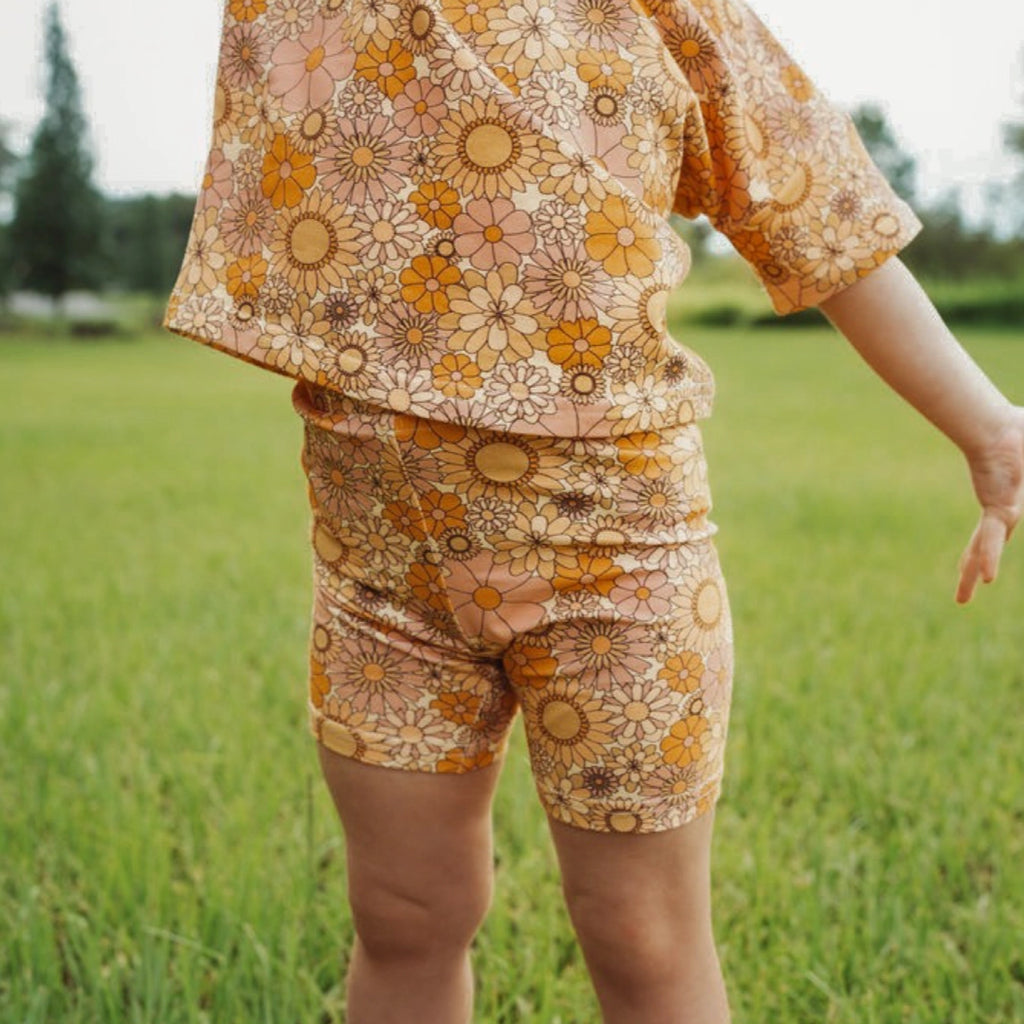 Retro Garden Premium Cotton Shorts