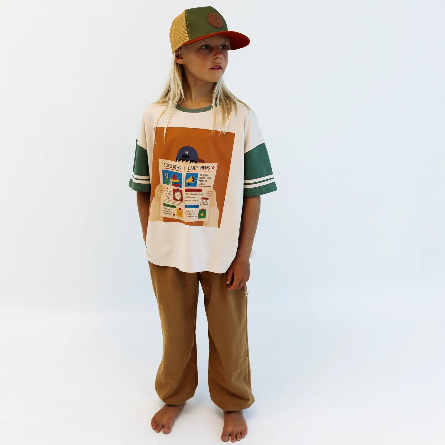 School Tribune Oversized Kids Tee