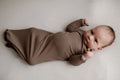 Cocoa Time Ribbed Knotted Gown