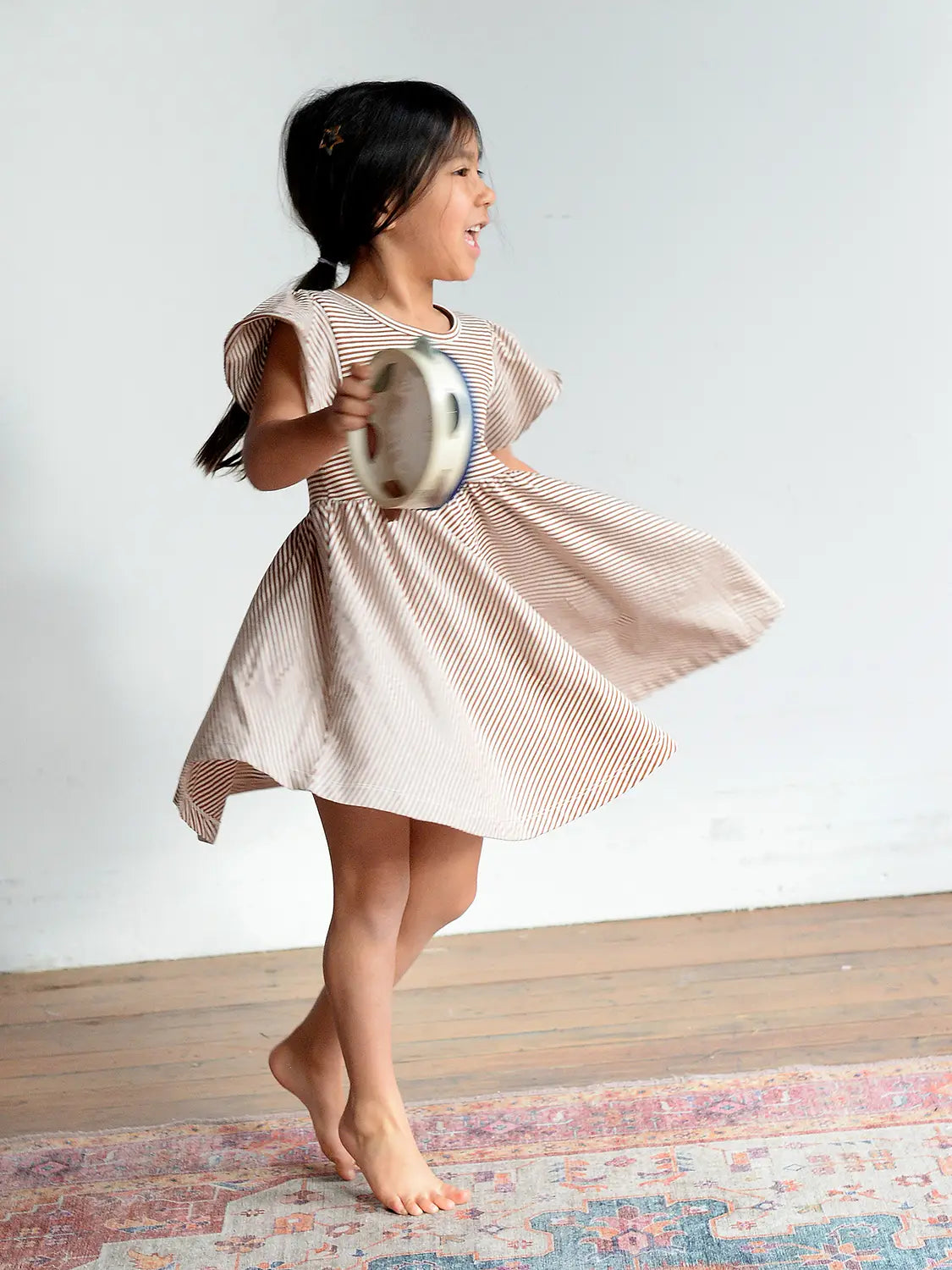 Toffee Time Ruffle Twirl Dress